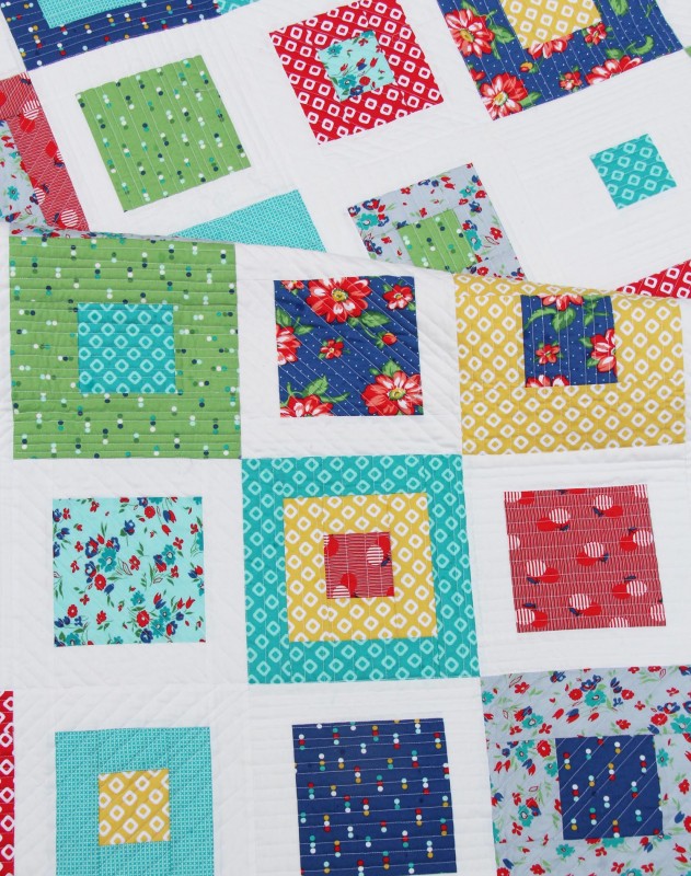 Skipping Squares Quilt, Cluck Cluck Sew