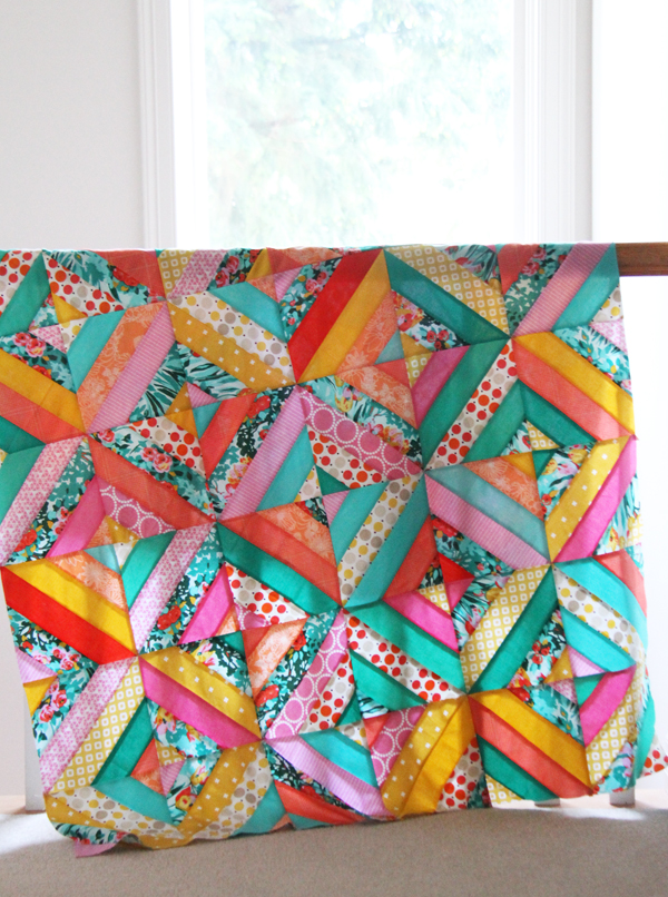 Spring Strips Quilt Top