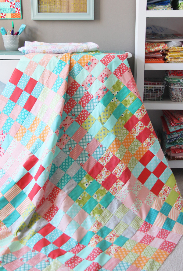 Jelly Strip Stash Buster Quilt Tutorial