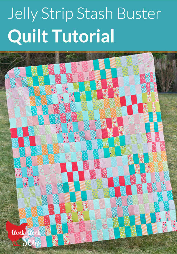 Jelly Strip Stash Buster Quilt Tutorial