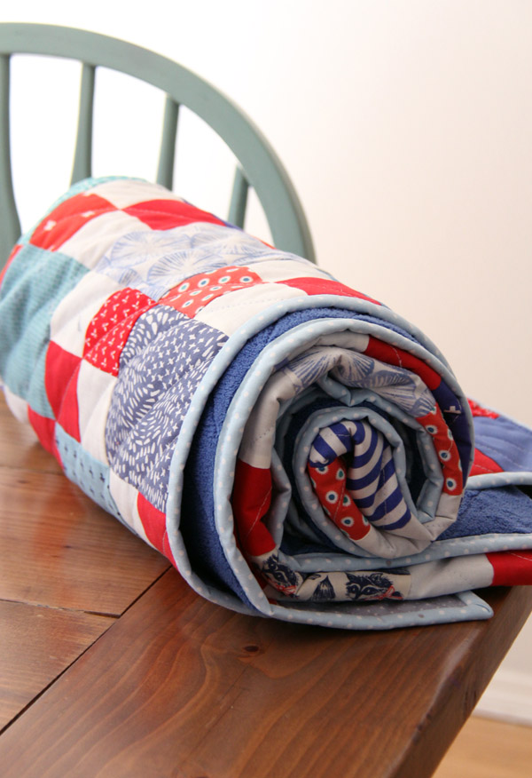 Scrappy Summer Pattern in Red, White, and Blue