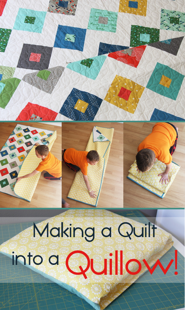 Making a Quilt into a Quillow