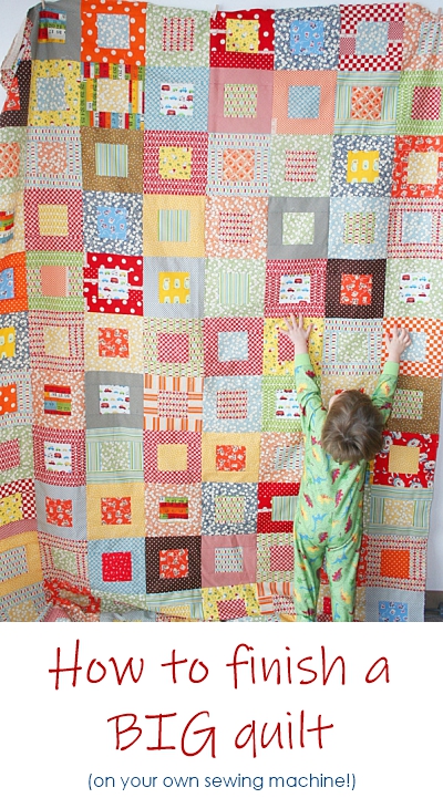Tips for quilting a BIG quilt at home