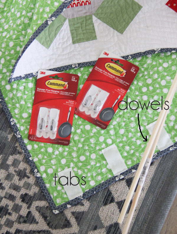 Hanging a Quilt on the Wall with Command Hooks