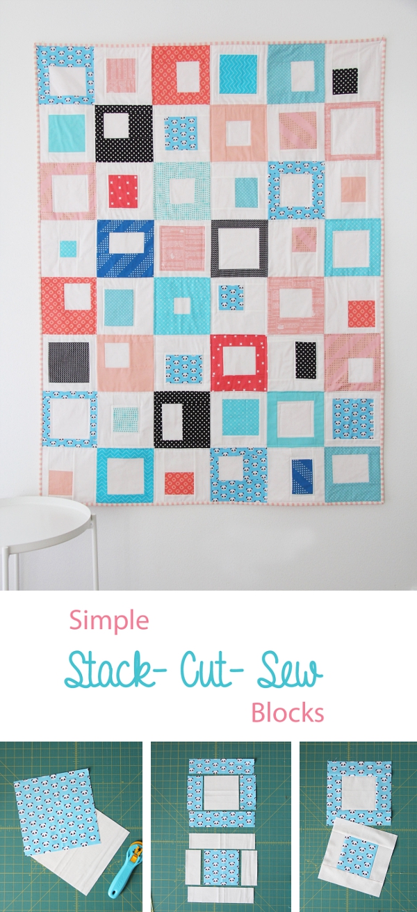 Stack, Cut, and Sew Blocks Tutorial with sizes