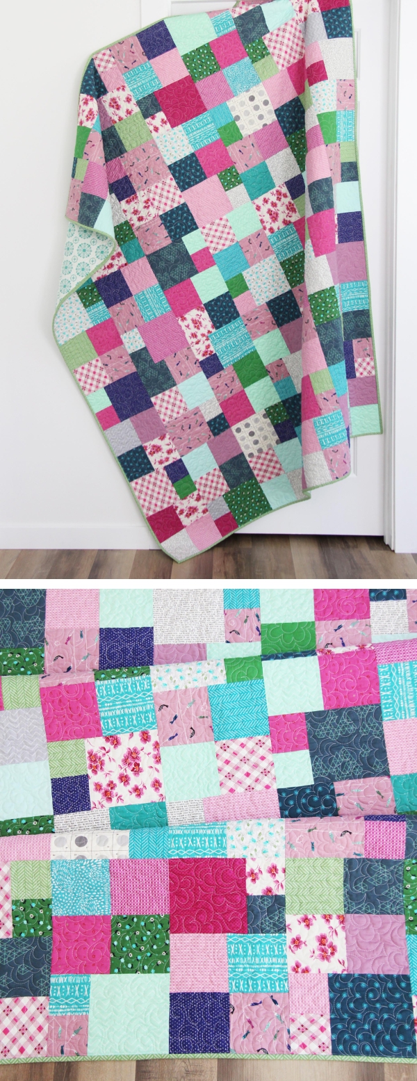 Fat Quarter Friday, an Easy Downloadable Quilt Pattern in 5 sizes