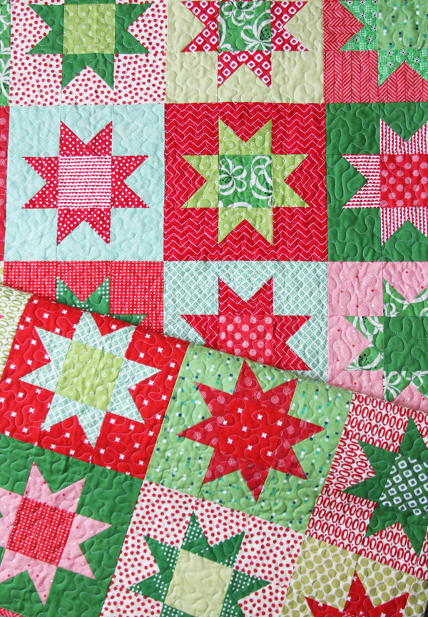 Christmas Stars, Free Printable Pattern in 5 sizes