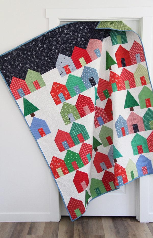 Suburbs Christmas Quilt with a Free Tree Block add on