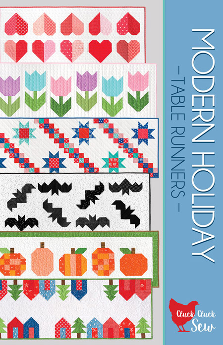 Modern Holiday Table Runners, 6 table runner patterns in one booklet