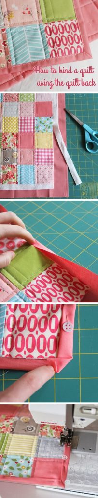 How to Bind a Quilt using the Backing
