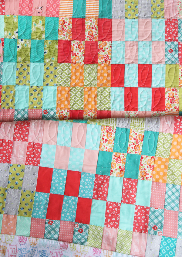 Easy Jelly Roll Quilt with Free Tutorial