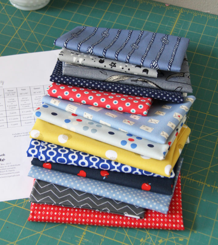 Blues fabric stack