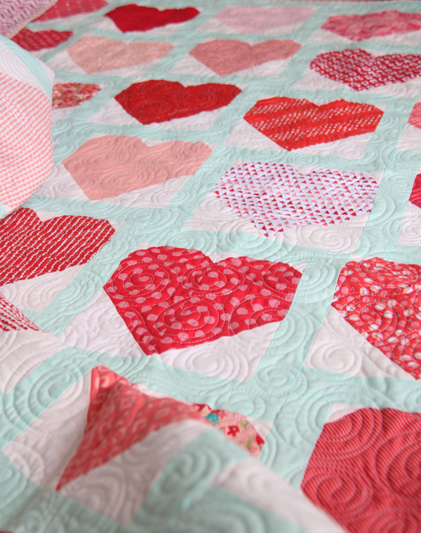 All the Hearts Quilt, Heart Block Tutorial