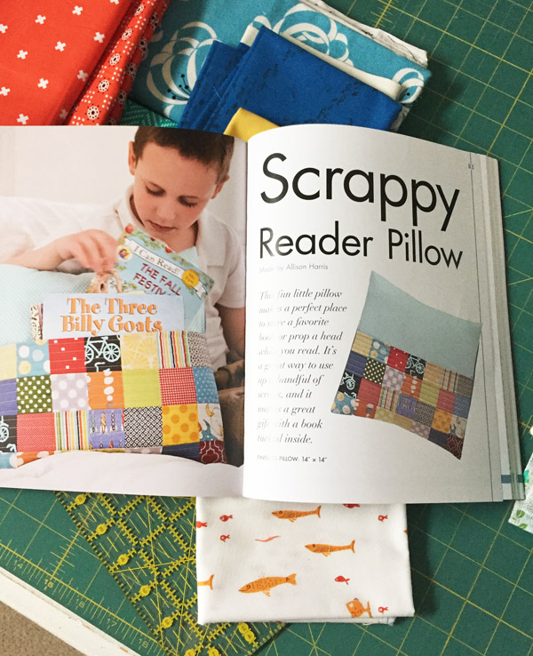 Scrappy Reader Pillow