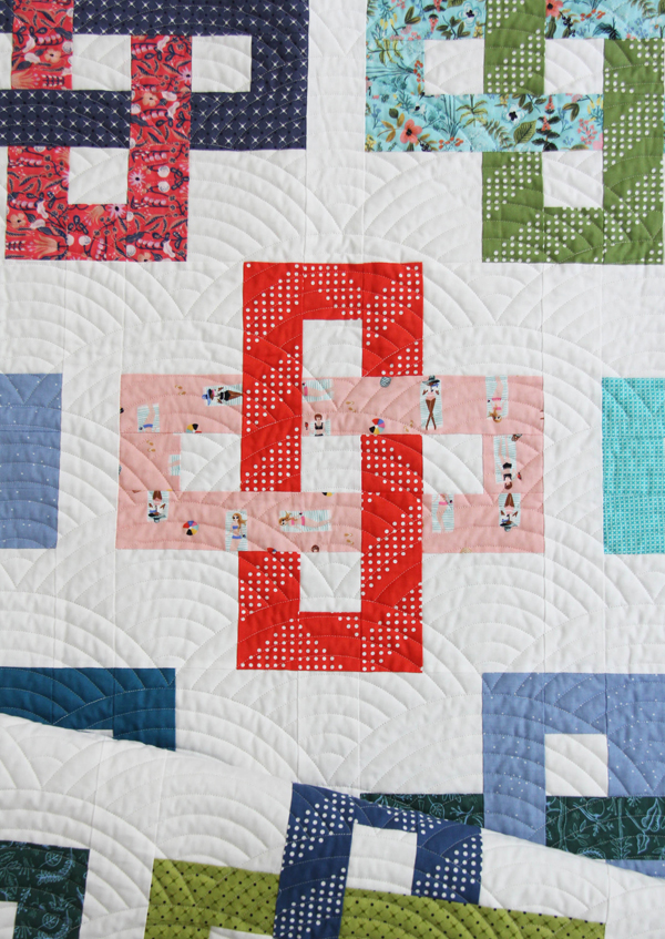Simplify quilt, a jelly roll pattern in 5 sizes