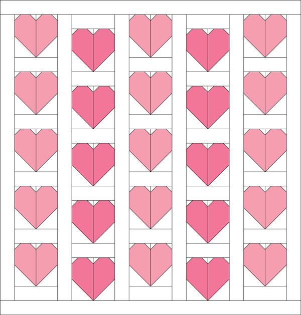 Free Heart Quilt pattern