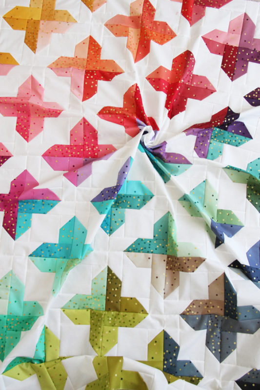 Trellis, a jelly roll, layer cake, or fat quarter quilt in 4 sizes