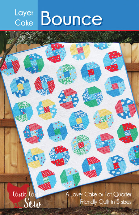 Layer Cake Bounce, a Layer Cake or Fat Quarter pattern in 5 sizes