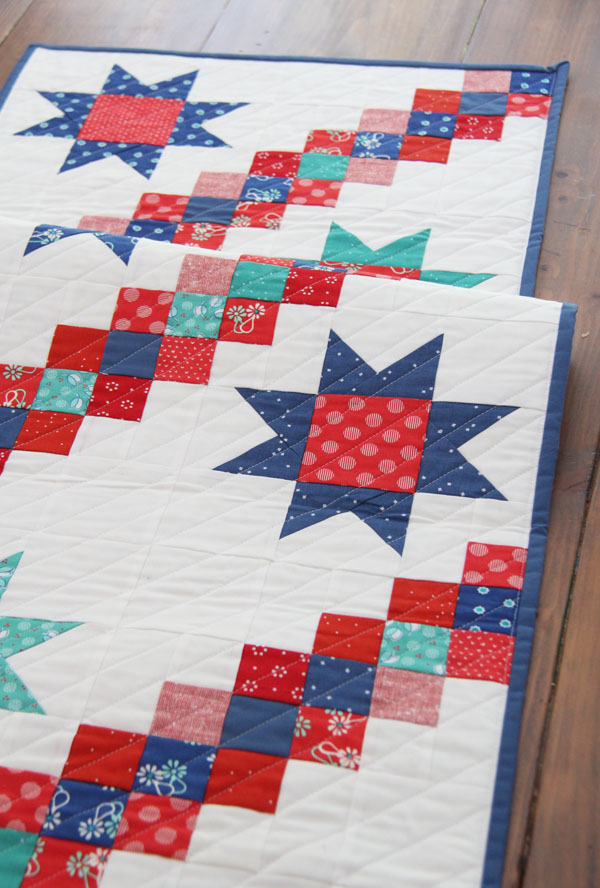 4th of July Stars  Table Runner Pattern