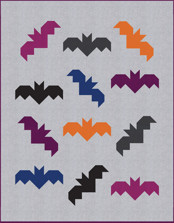 Bats Quilt Pattern, Cluck Cluck Sew