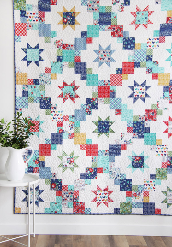 Brightly Quilt Pattern, layer cake or fat quarter friendly