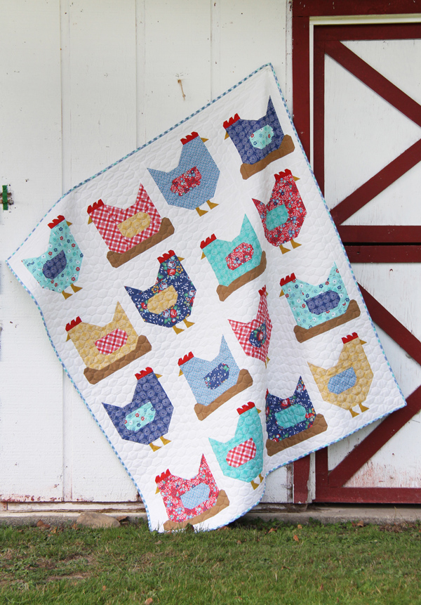 Chickens quilt pattern