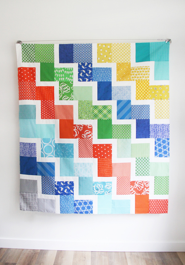 Ziggy Baby quilt pattern, beginner friendly